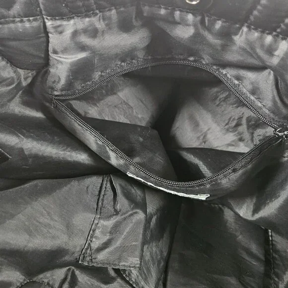 Kenneth Cole Reaction Black Quilted Nylon Tote Bag - Picture 9 of 11